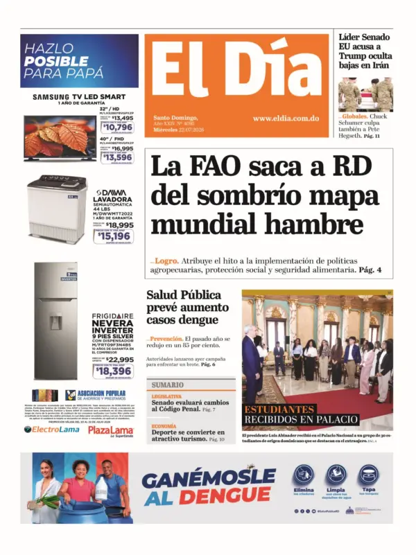 Portada impresa 22-07-2026