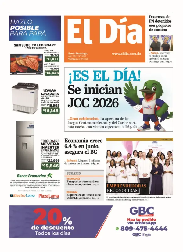 Portada impresa 24-07-2026