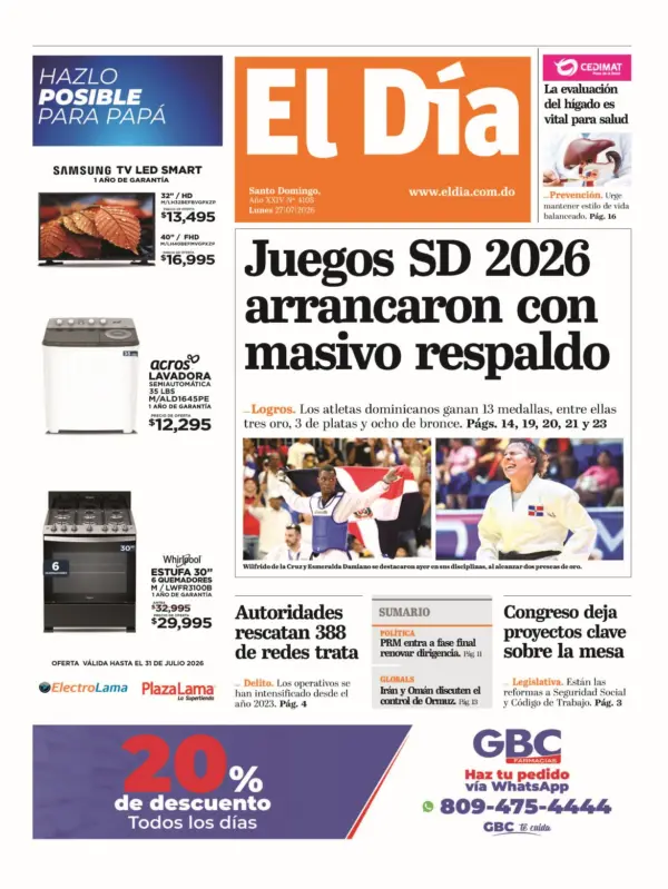 Portada impresa 27-07-2026