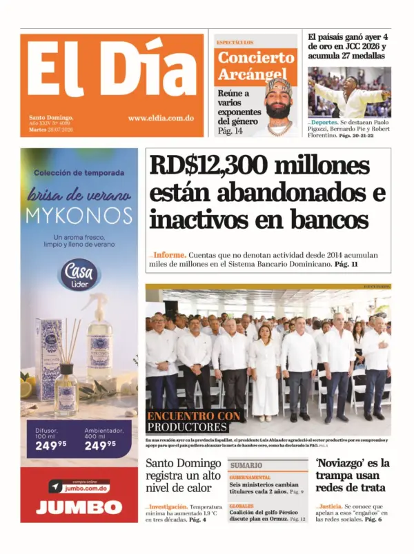 Portada impresa 28-07-2026