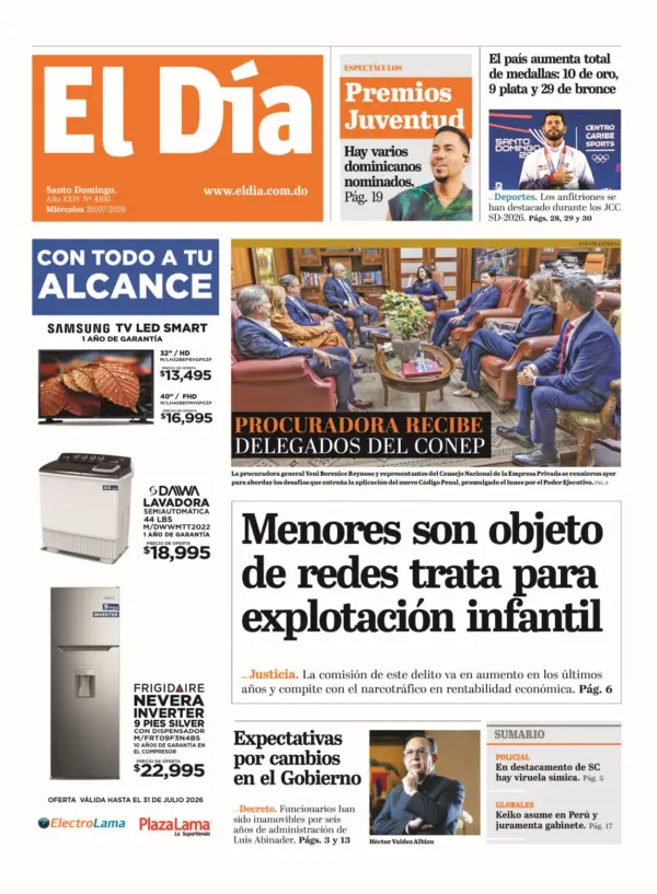 Portada impresa 29-07-2026