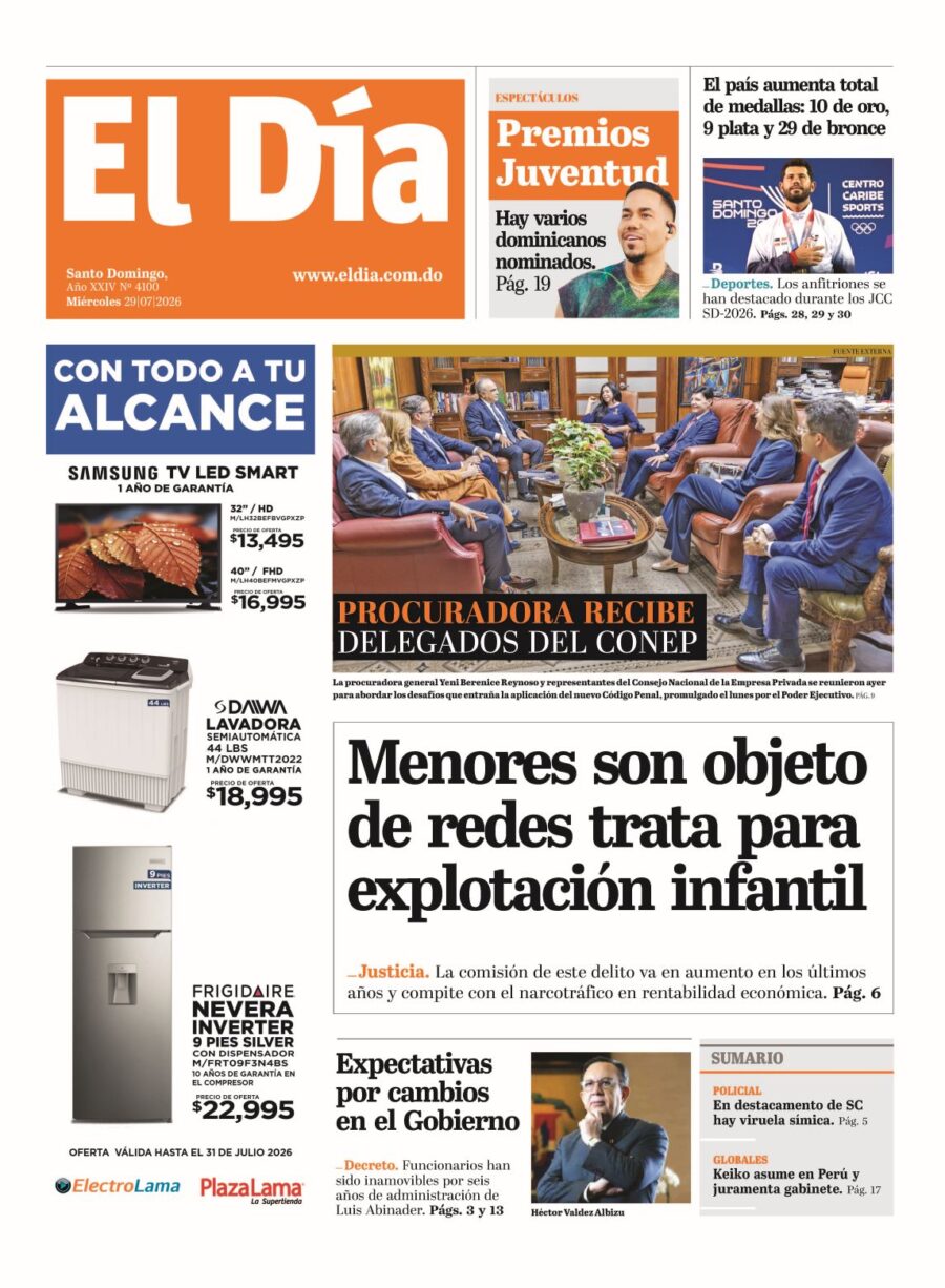 Portada impresa 29-07-2026