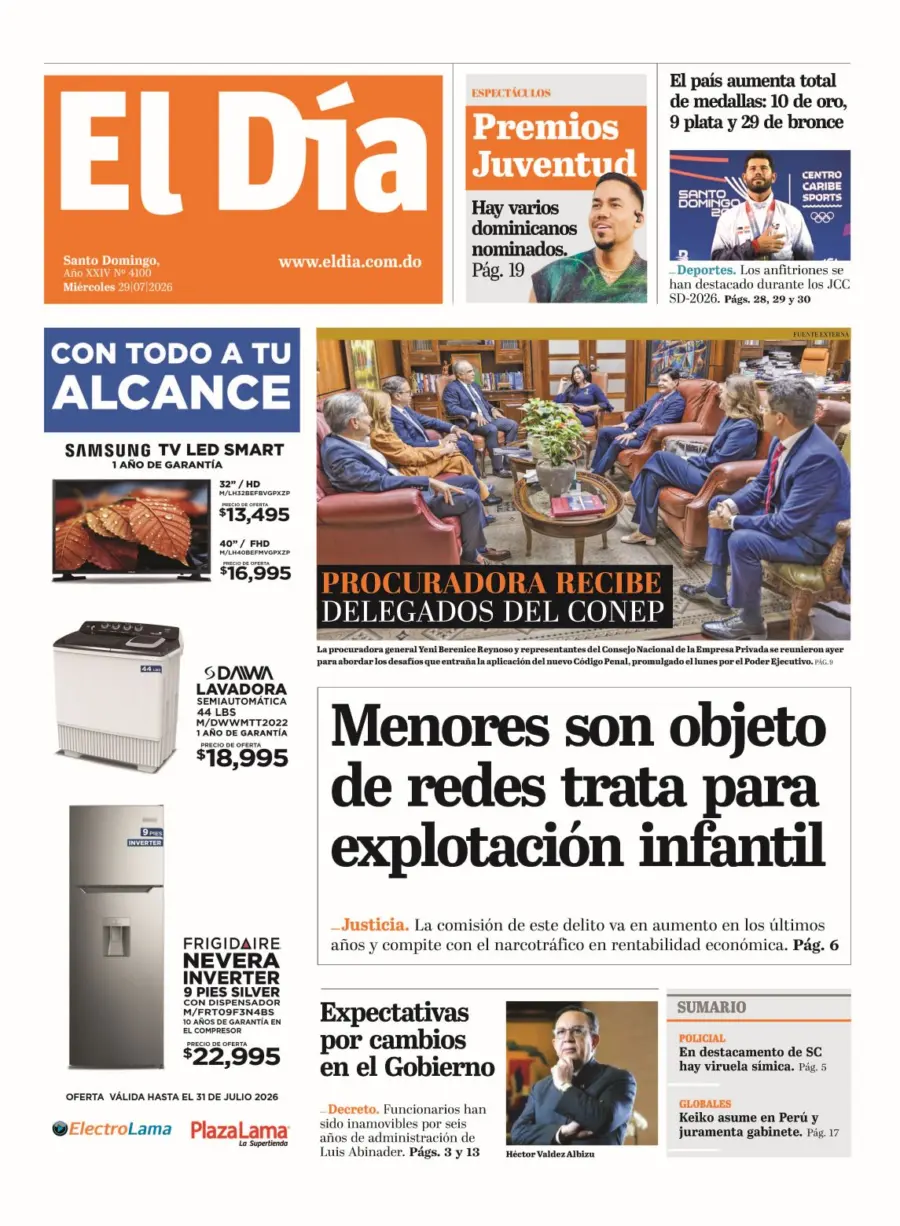 Portada impresa 29-07-2026