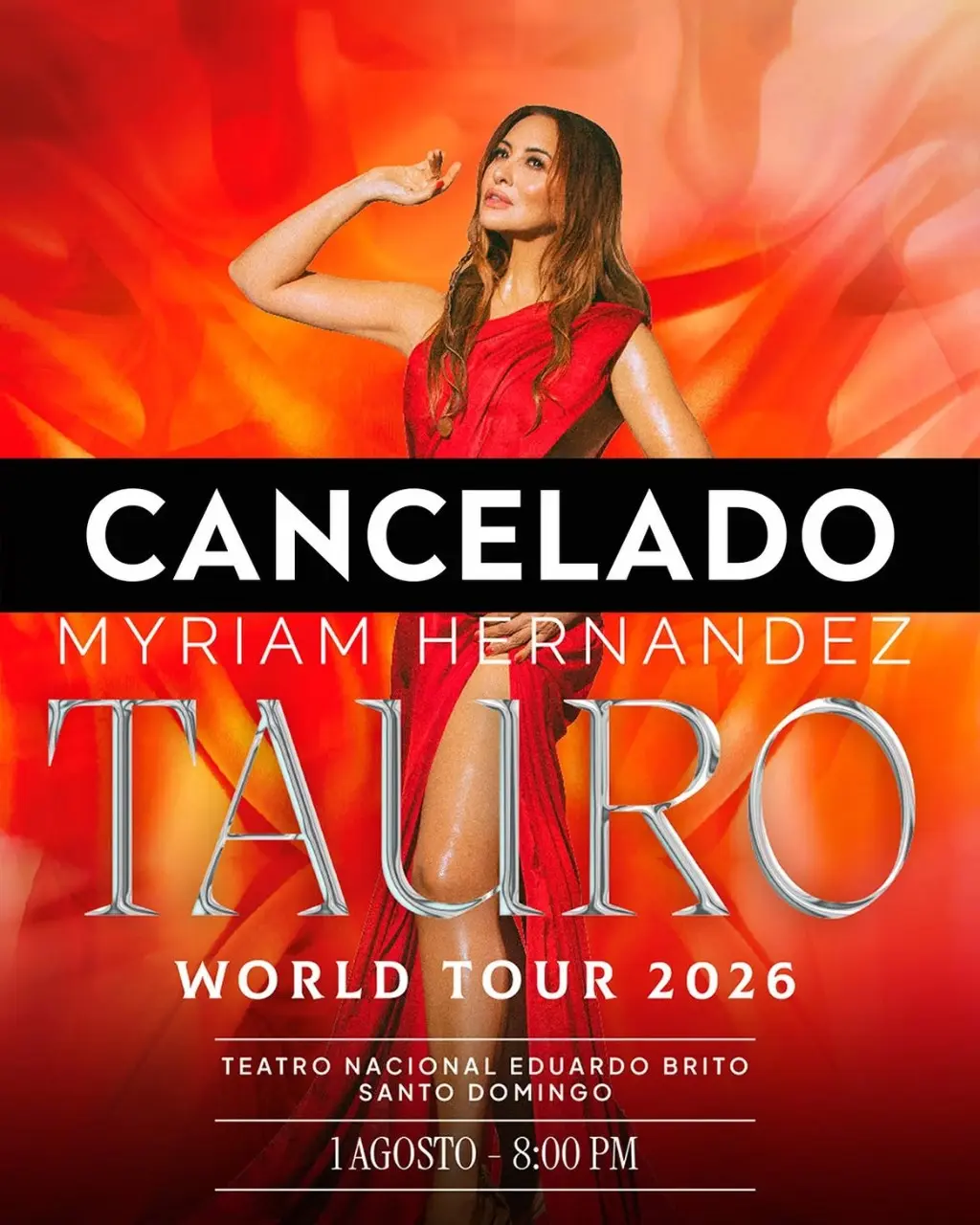 Concierto de Miriam Hernández en República Dominicana fue cancelado