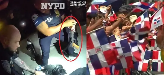 El caos y violencia acompañan otra vez la Gran Parada Dominicana; Policía incauta fusil y otras armas