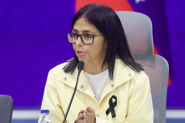 La presidenta encargada de Venezuela, Delcy Rodríguez.