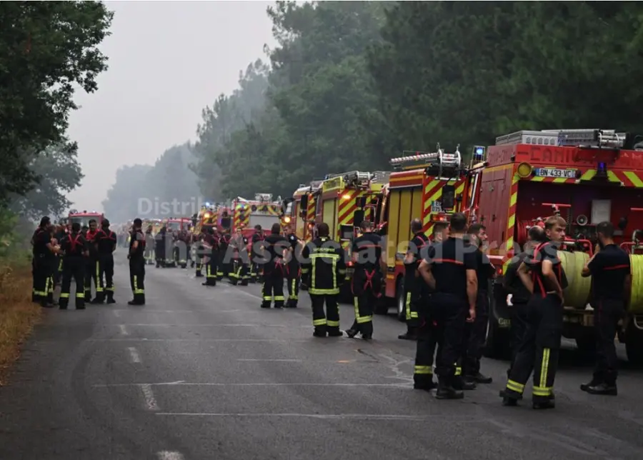 incendio forestal Francia y España