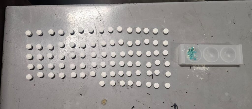 83 píldoras de la presunta droga