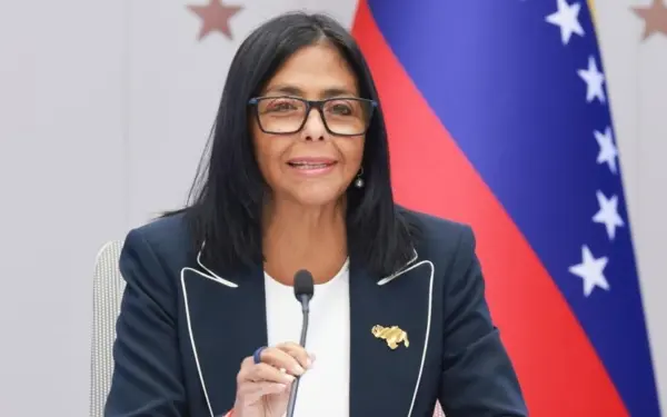 La presidenta encargada de Venezuela, Delcy Rodríguez.