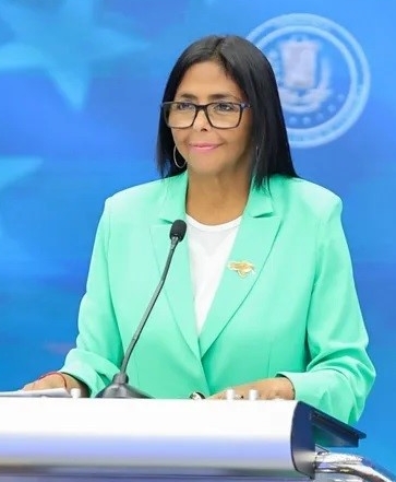 Delcy Rodríguez, presidenta de Venezuela.