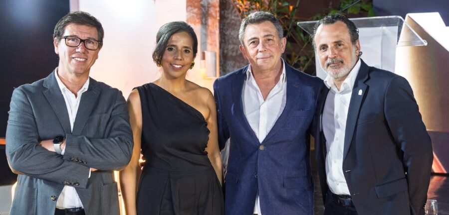Mario Taglioretti, Claudia Montás, Pablo Rego y Mario de Ferrari.