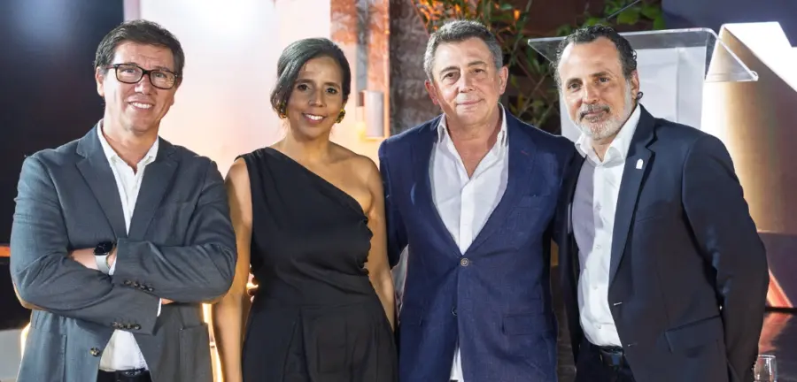 Mario Taglioretti, Claudia Montás, Pablo Rego y Mario de Ferrari.