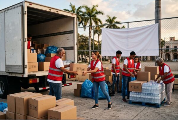 Habilitan la base naval de Sans Soucí para enviar ayuda humanitaria a los damnificados del terremoto en Colombia