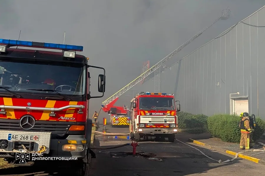Centro comercial en la ciudad de Krivi Rig,