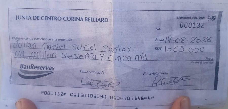 Apresan a una mujer por intentar realizar una transferencia de RD$500,000 con cédula falsa.