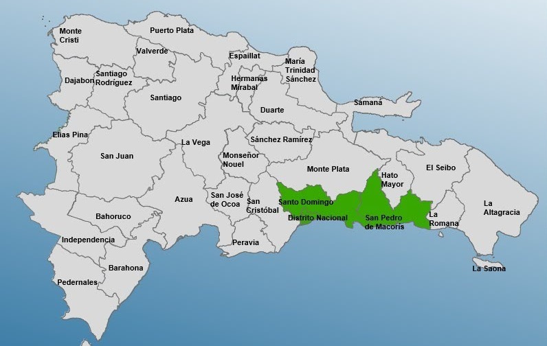 COE coloca al Gran Santo Domingo y a San Pedro de Macorís en alerta verde por vaguada