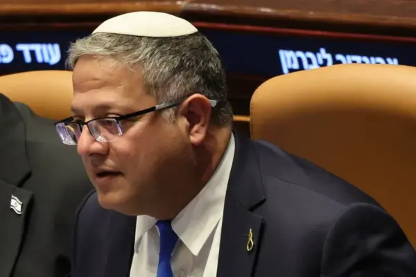 El ministro de Seguridad Nacional israelí, el ultraderechista y exconvicto Itamar Ben Gvir.