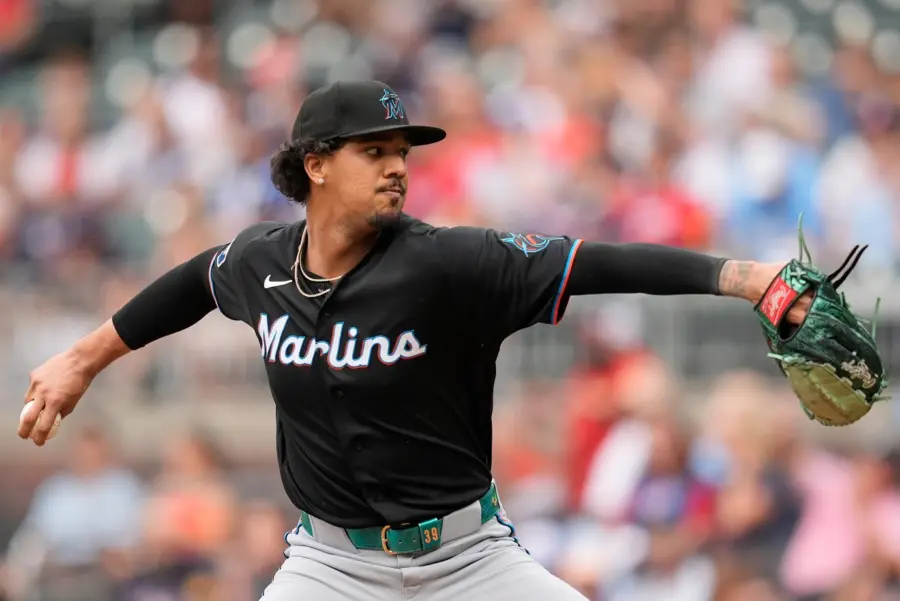 Marlins Braves Baseball