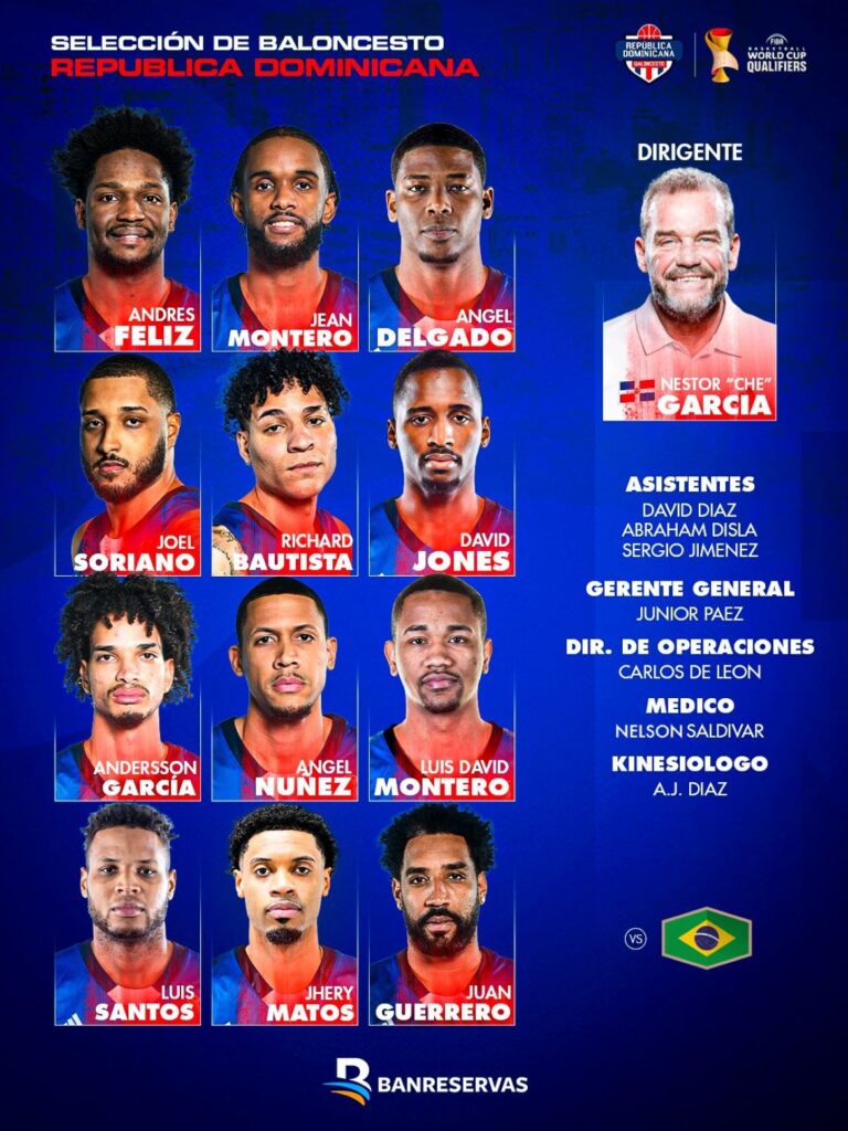 Dominicana desafía a Brasil en busca de un paso clave hacia Catar 2027