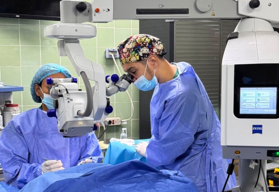 La intervención en el Hospital Gautier fue practicada a una paciente de más de 60 años, quien había perdido la visión de ambos ojos por cataratas.