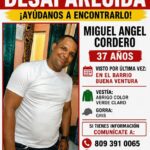 Familiares reportan desaparición de Miguel Ángel Cordero