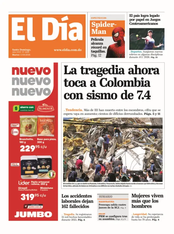 Portada impresa 11-08-2026