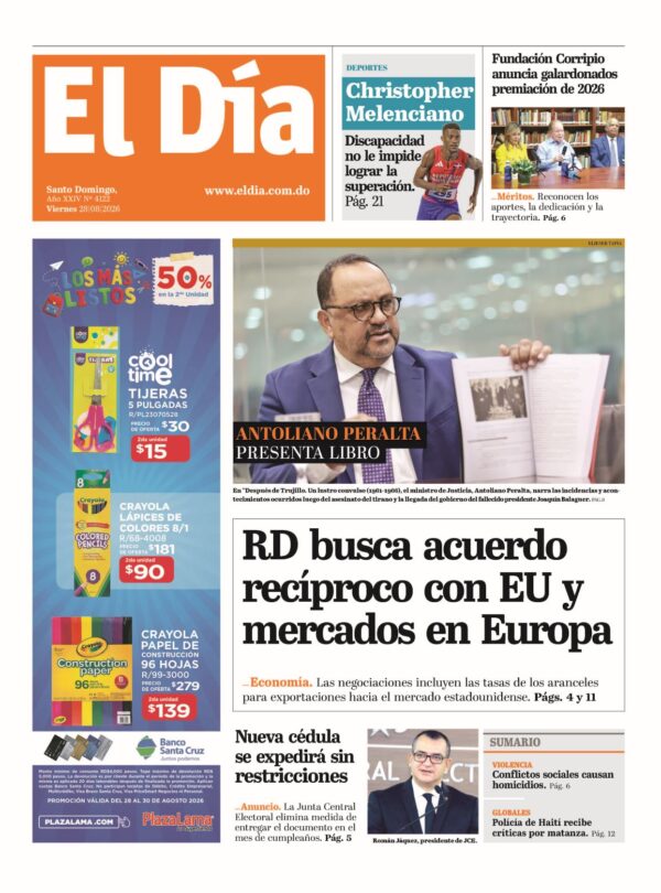 Portada impresa 28-08-2026