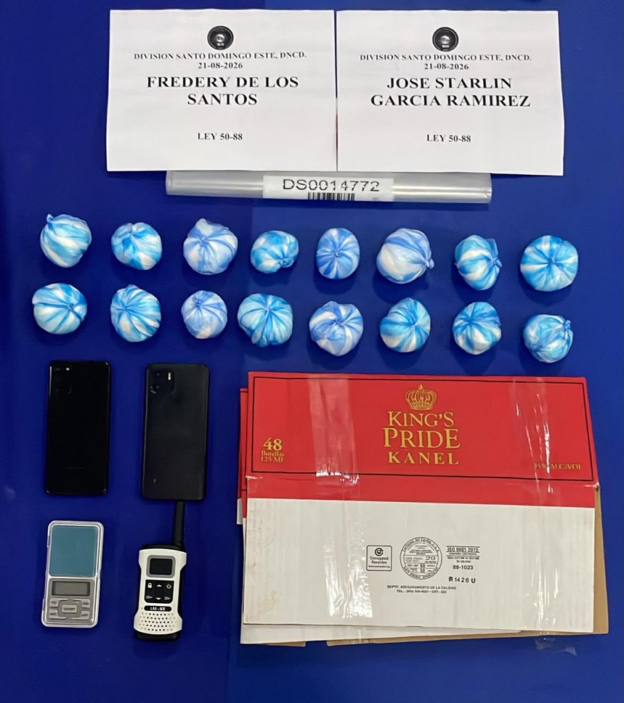 Incautan más de 13,000 gramos de drogas y apresan a 44 personas en Santo Domingo Este