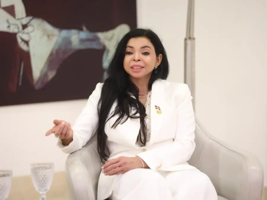 Yeni Berenice Reynoso, procuradora general de la República, en el Almuerzo Semanal del Grupo de Comunicaciones Corripio. José de León.