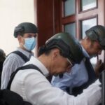 Santiago Hazim y otros imputados del caso SeNaSa son trasladados al tribunal; juez conoce solicitud de prórroga