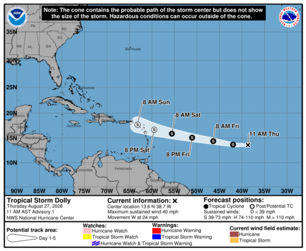 Tormenta Tropical Dolly