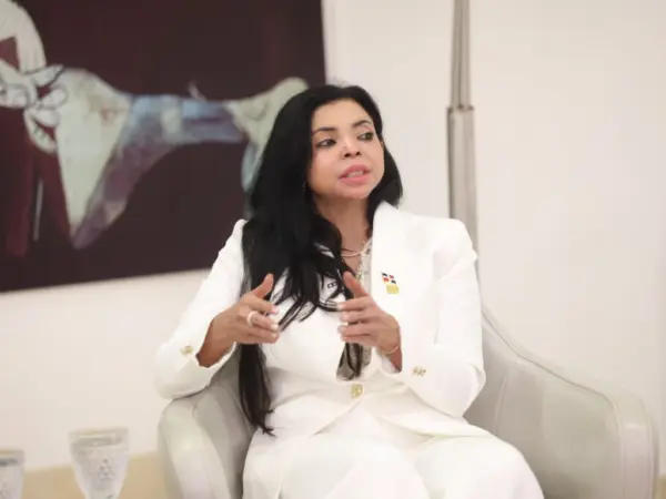 Yeni Berenice Reynoso, procuradora general de la República, en el Almuerzo Semanal del Grupo de Comunicaciones Corripio. José de León.