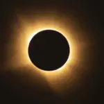 Y por fin llegó el eclipse, pero con nubes