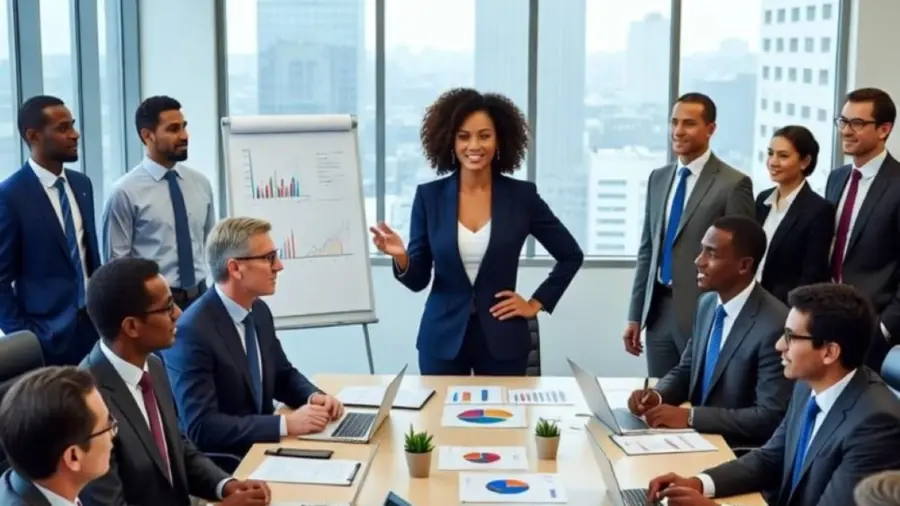 Mujer dirige empresa