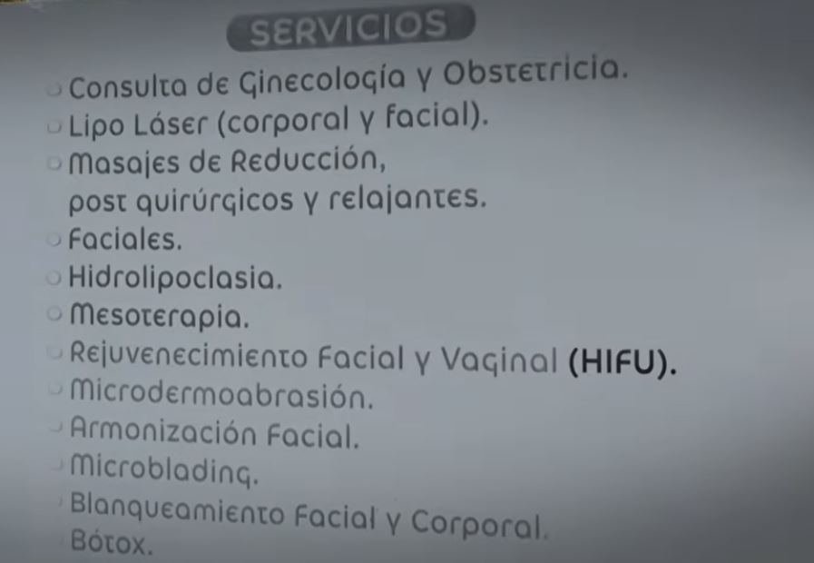 Así es la clínica donde operaron a Rebecca Brizard, quien murió tras una cirugía realizada por un barbero