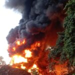 Incendio en vertedero de Cancino Adentro cubre de humo sectores de Santo Domingo Este