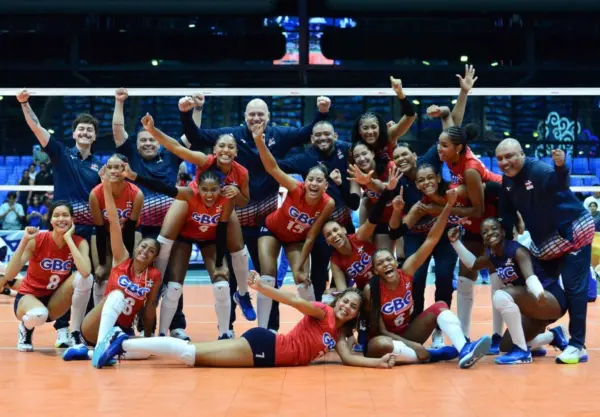 Integrantes del equipo de República Dominicana que participó en la Copa Panamericana Norceca  Femenina Sub-23.
