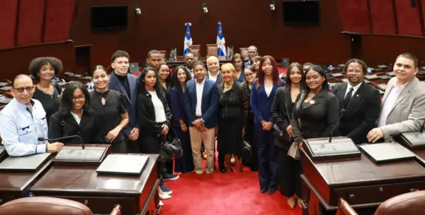 Estudiantes en la Cámara de Diputados.