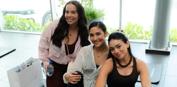 María Castellanos, Dominique Cordero y María Paula Lizardo.