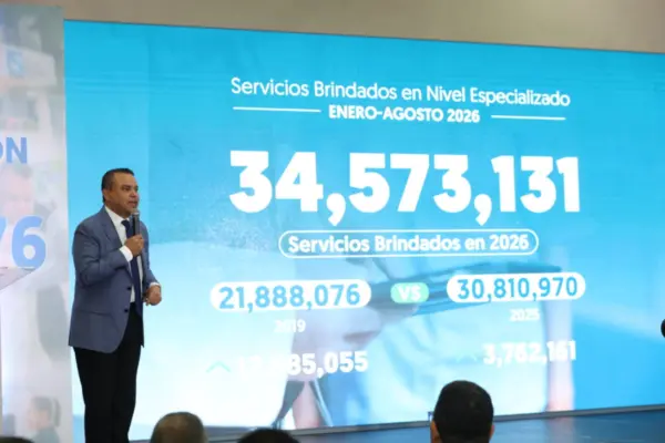 Actividad encabezada por el director del Servicio Nacional de Salud (SNS), Julio Landrón.