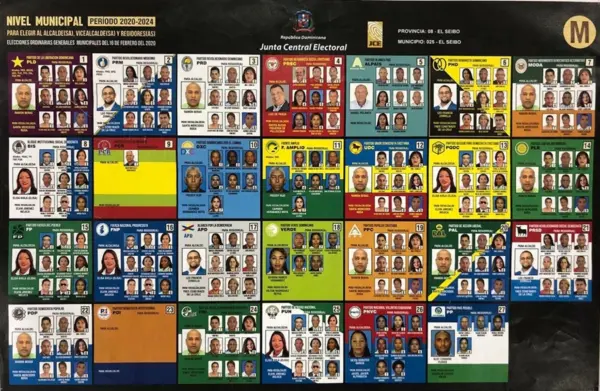 Boleta electoral diputados JCE