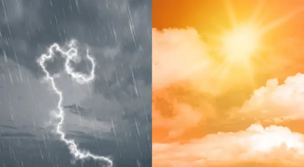 Calor y lluvia