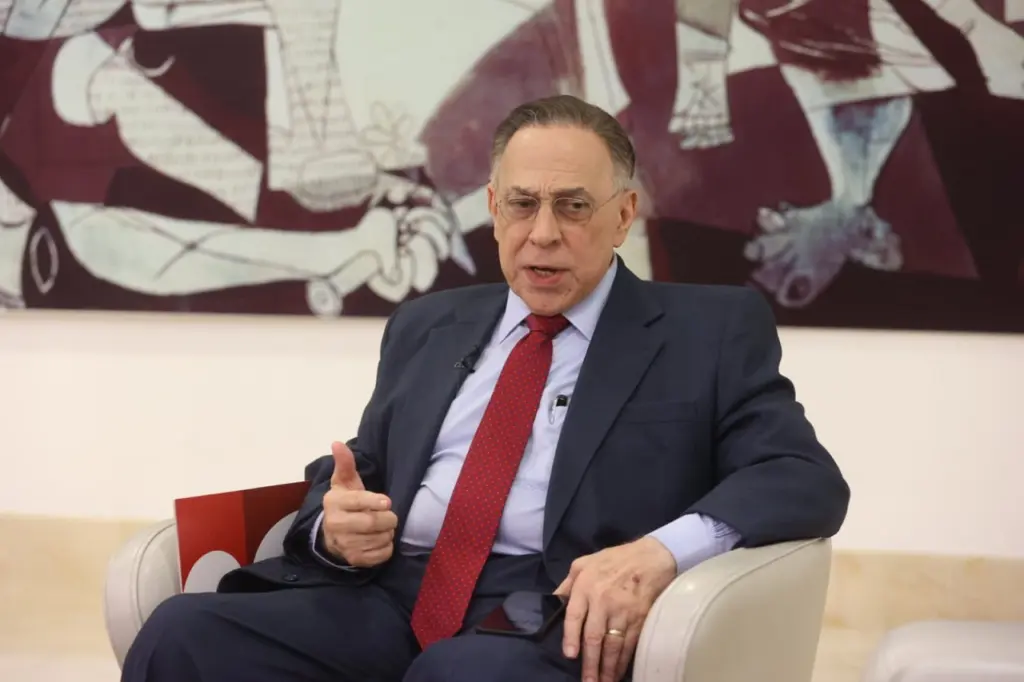 Celso Marranzini, presidente de la junta directiva de la Asociación Dominicana de Rehabilitación, en el Almuerzo del Grupo Corripio.