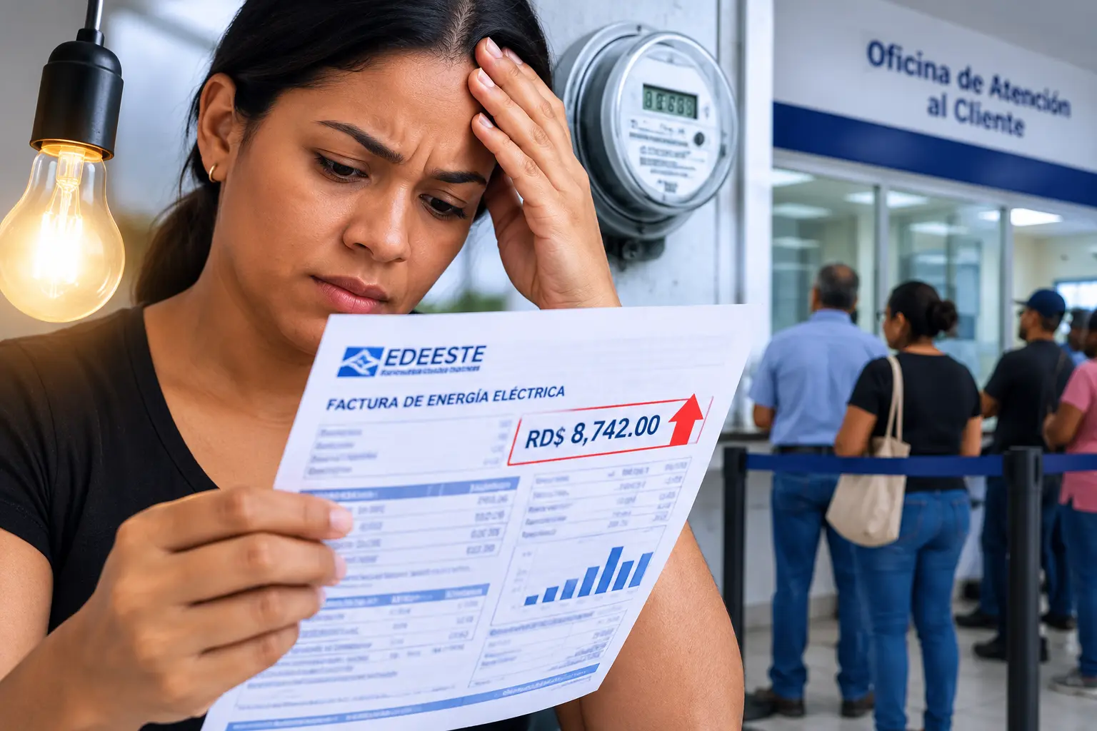 ¡La luz está llegando cara! Extenderán horario para recibir reclamaciones por aumento de tarifa eléctrica