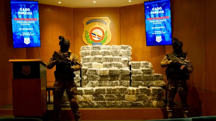 Coca decomisada en Baní