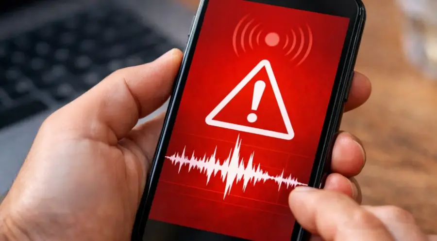 Alerta en los celulares/Fuente externa