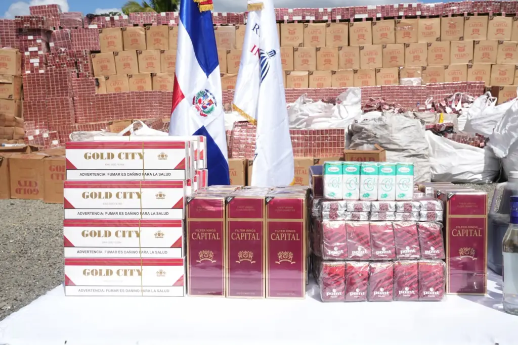 De los 28 millones de productos ilícitos a incinerar, casi la mitad correspondía a cigarrillos.