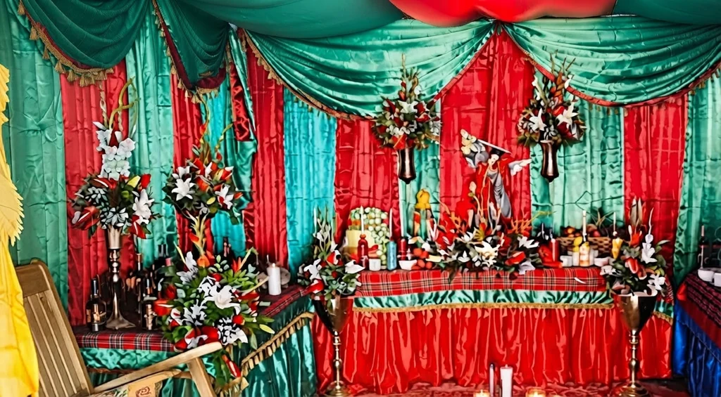 Decoración alusiva al día de San Miguel