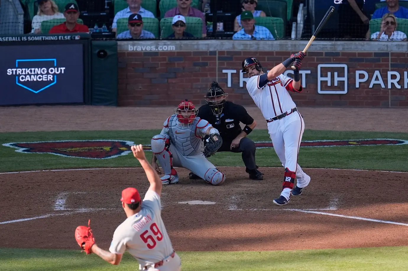 Austin Riley conduce a Bravos sobre Filis con jonrón dramático contra Johan Durán