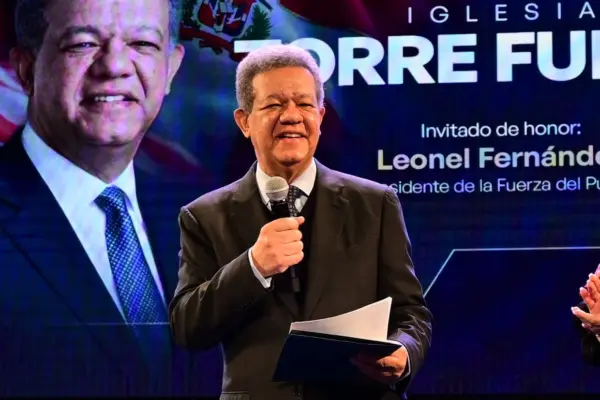 Leonel participó en un acto religioso en Nueva Jersey.